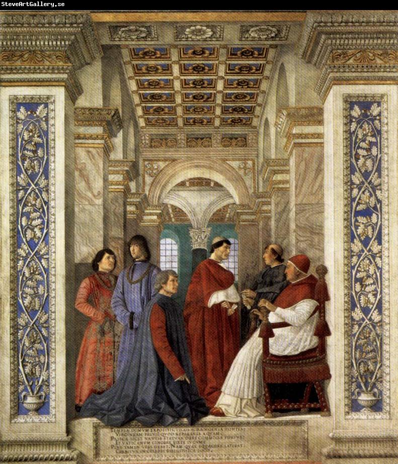 Melozzo da Forli Sixtus IV Founding the Vatican Library